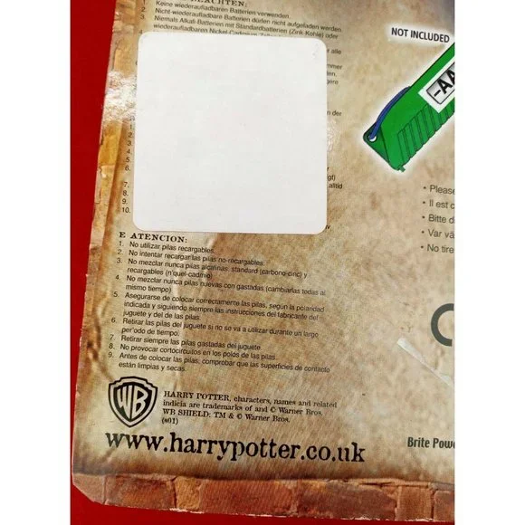 Harry Potter Philosopher's Stone Projector Torch New Sealed Vintage From UK - Picture 5 of 6